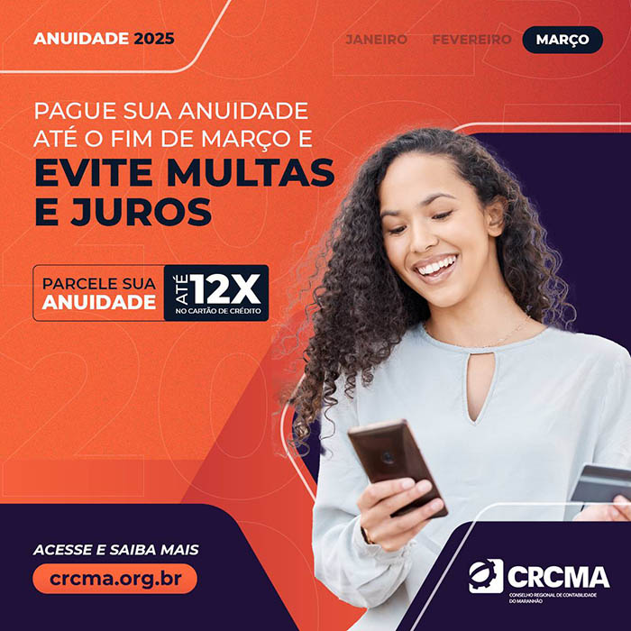 3 anuidade 2025 card mar CRCMA popup